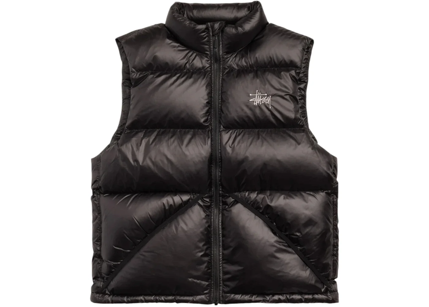 Stussy Micro Ripstop Down Vest Black - 1