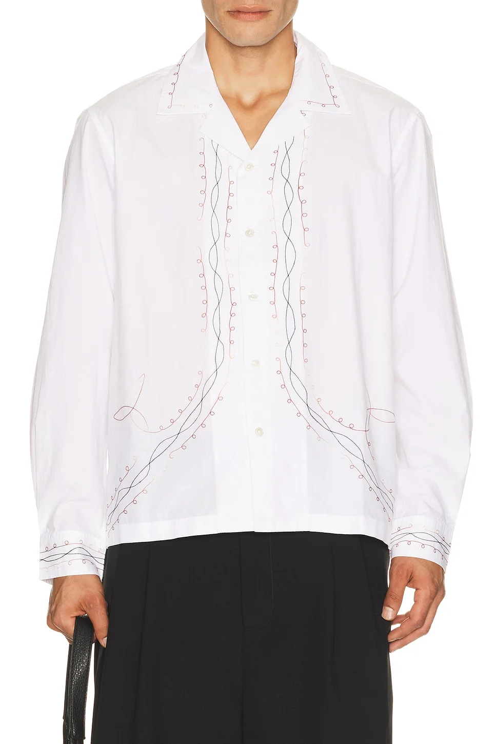 Looped Chainstitch Long Sleeve Shirt - 1