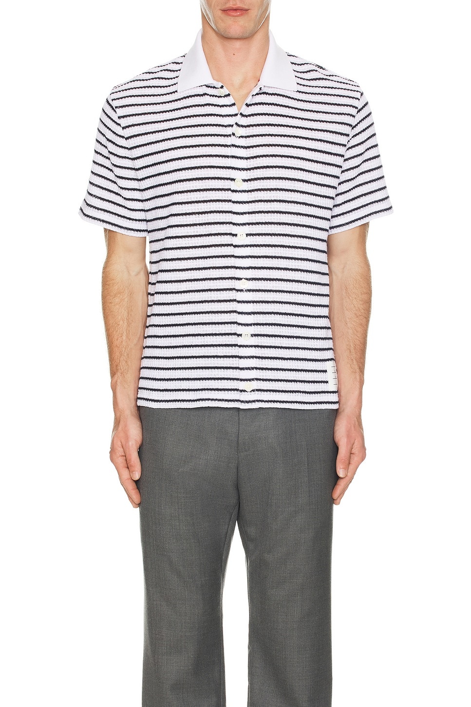 Short Sleeve Button Down Shirt - 4