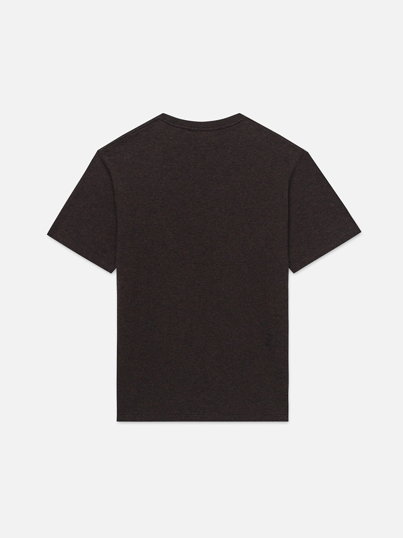 FRAME Duo Fold Tee in Marron Heather outlook