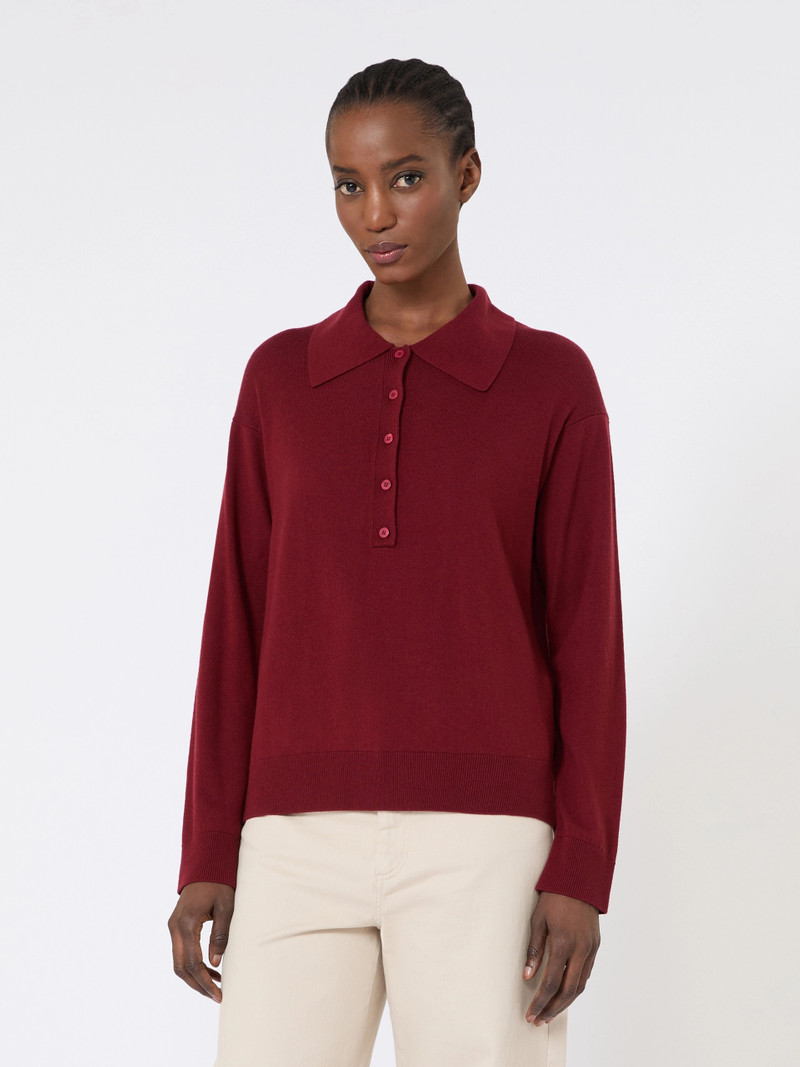 FRISIA Wool knit jumper - RASPBERRY 3