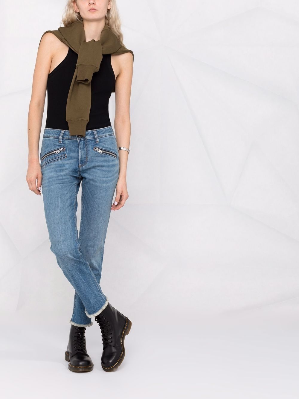 Ava slim-cut cropped jeans - 2