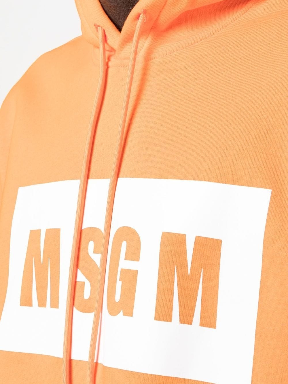 logo-print drawstring hoodie - 5