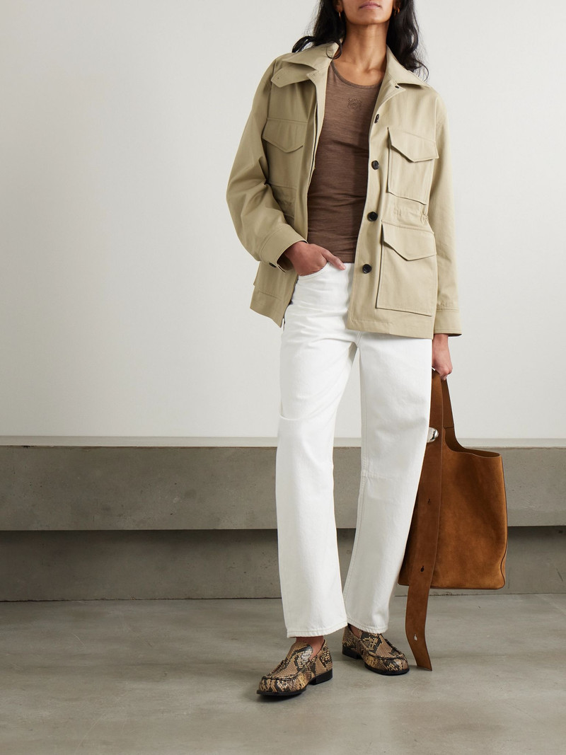 Citizens of Humanity Paretti cotton-blend twill jacket Beige outlook