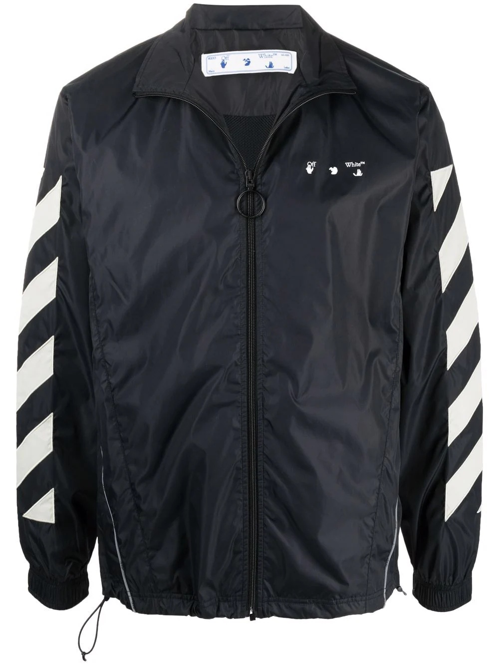 logo-print windbreaker - 1