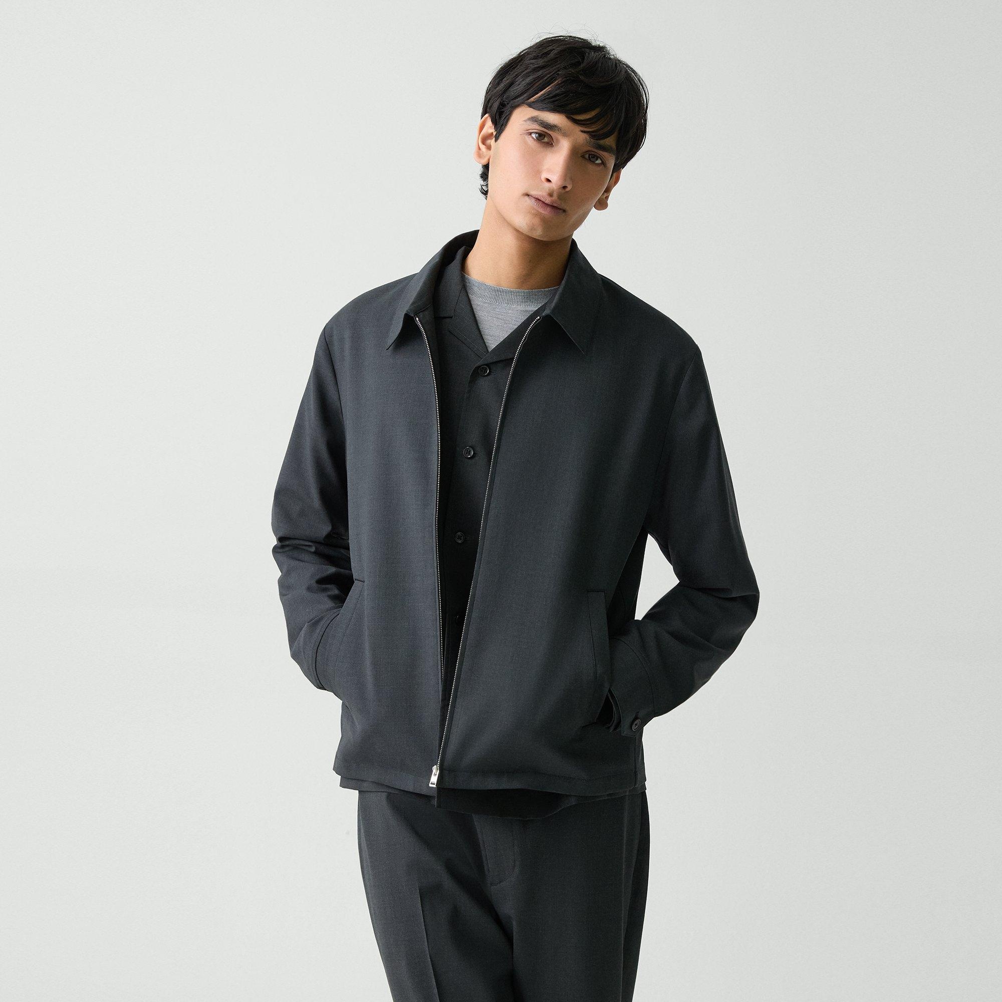 Hazelton Zip Jacket in Stretch Wool - 2