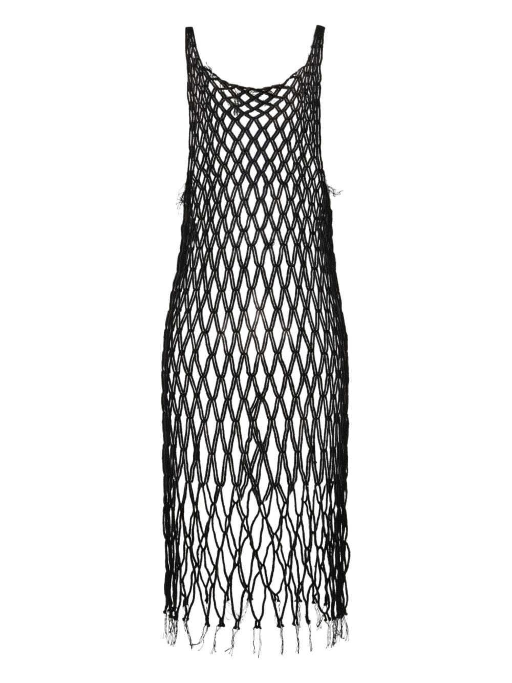 open-knit midi dress - 2
