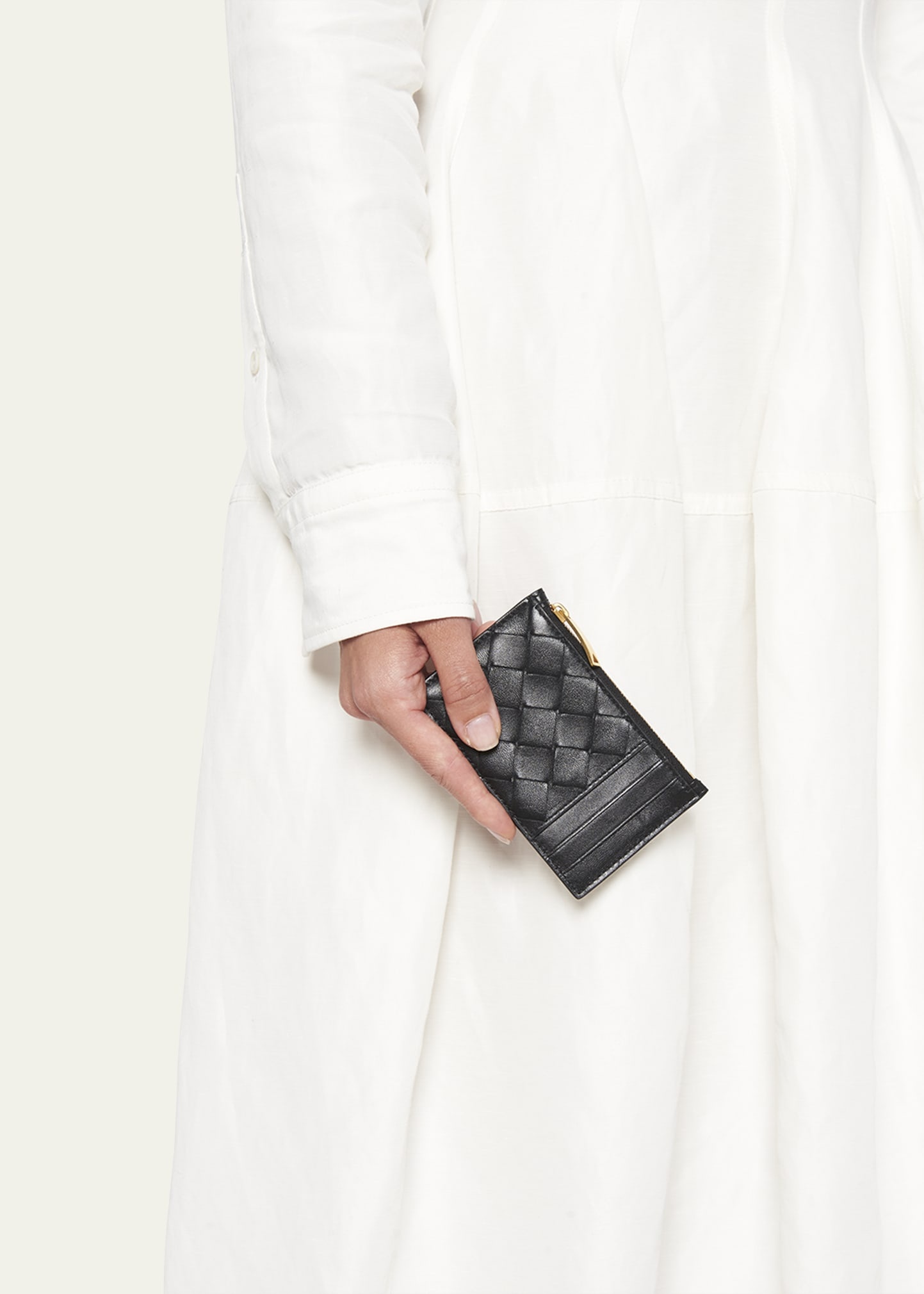 Intrecciato Napa Zip Card Case - 2