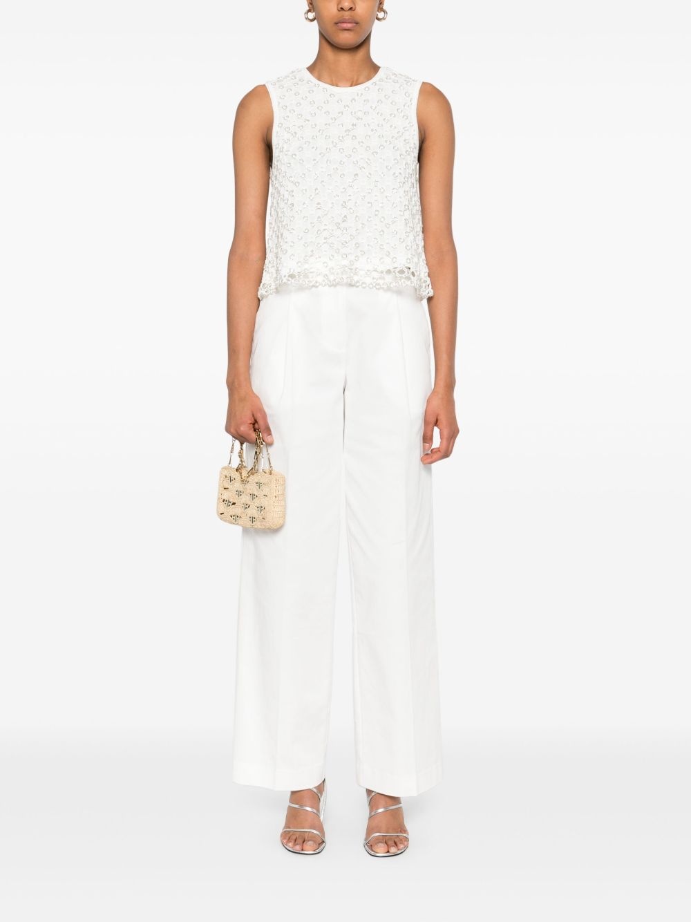bead-embellished top - 2