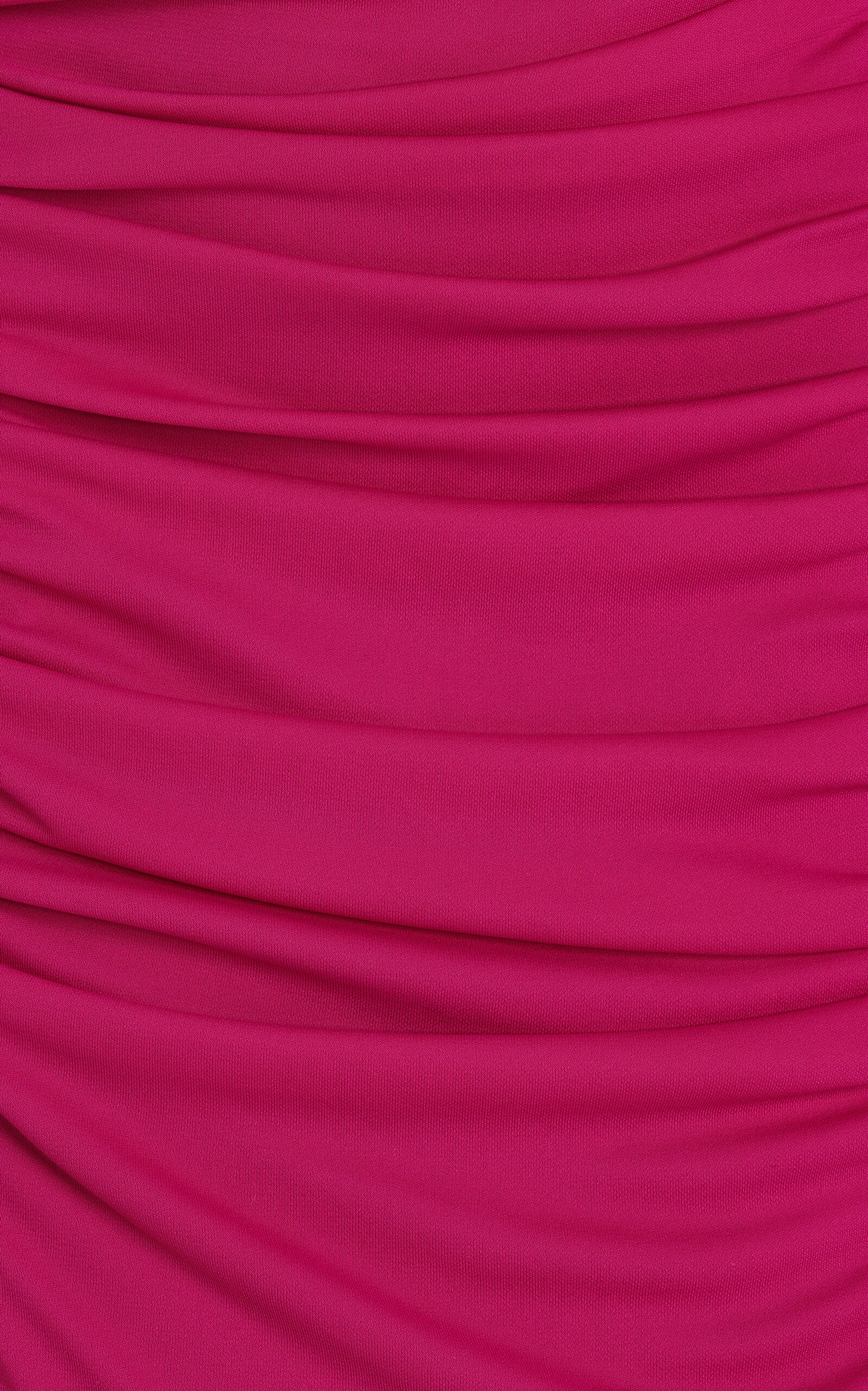 Ruched Off-The-Shoulder Jersey Midi Dress pink - 6