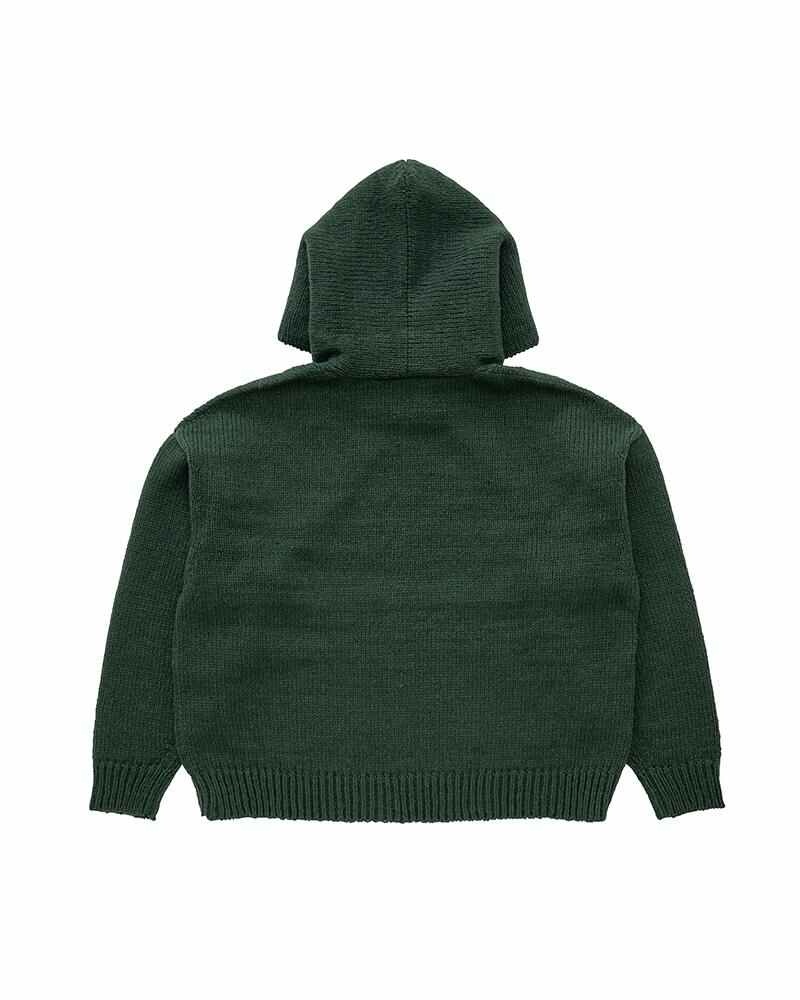 AMPLUS SB KNIT HOODIE P.O. GREEN - 2