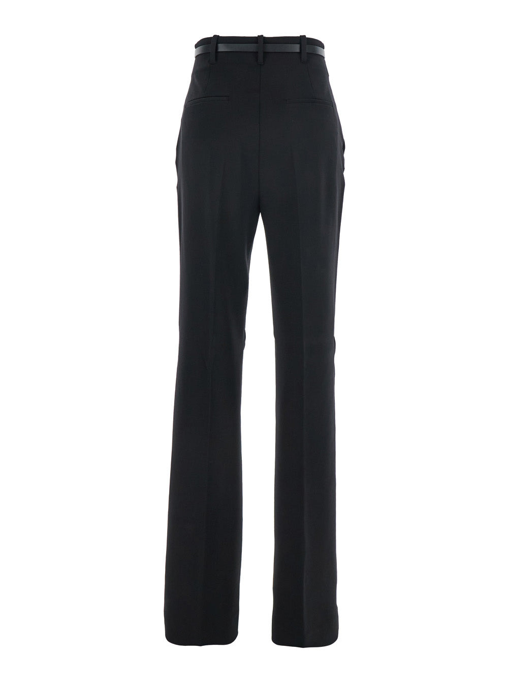Sportmax Women 'Texas' Black Pants With Belt With Metallic Buckle In Fabric Woman - 2