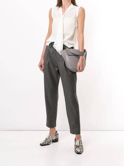 Brunello Cucinelli self tie silk blouse outlook