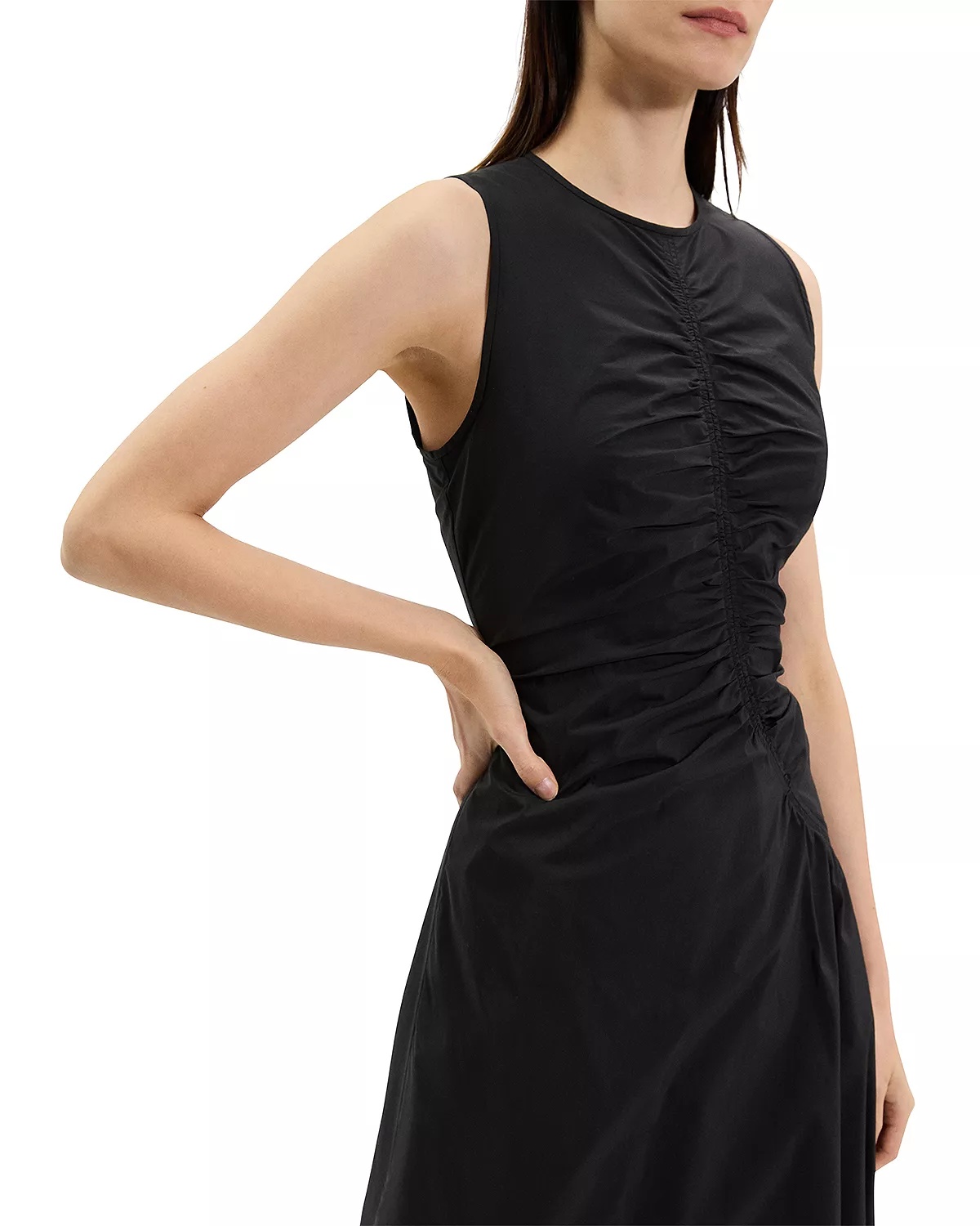 Ruched Sleeveless Dress - 3