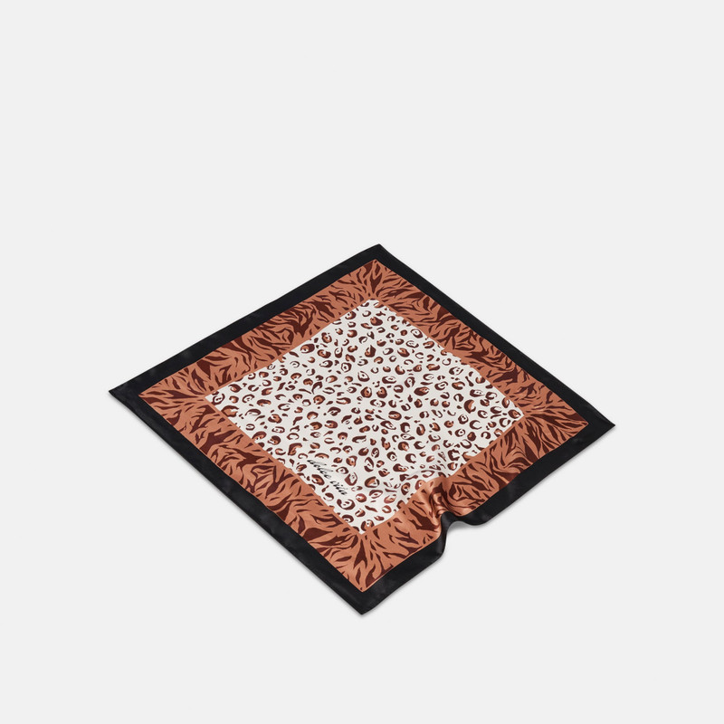ANIMAL PRINT SCARF BROWN MULTI 3
