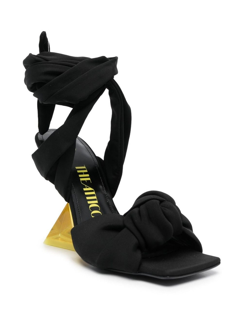 THE ATTICO Duse 85mm sculpted-heel sandals outlook