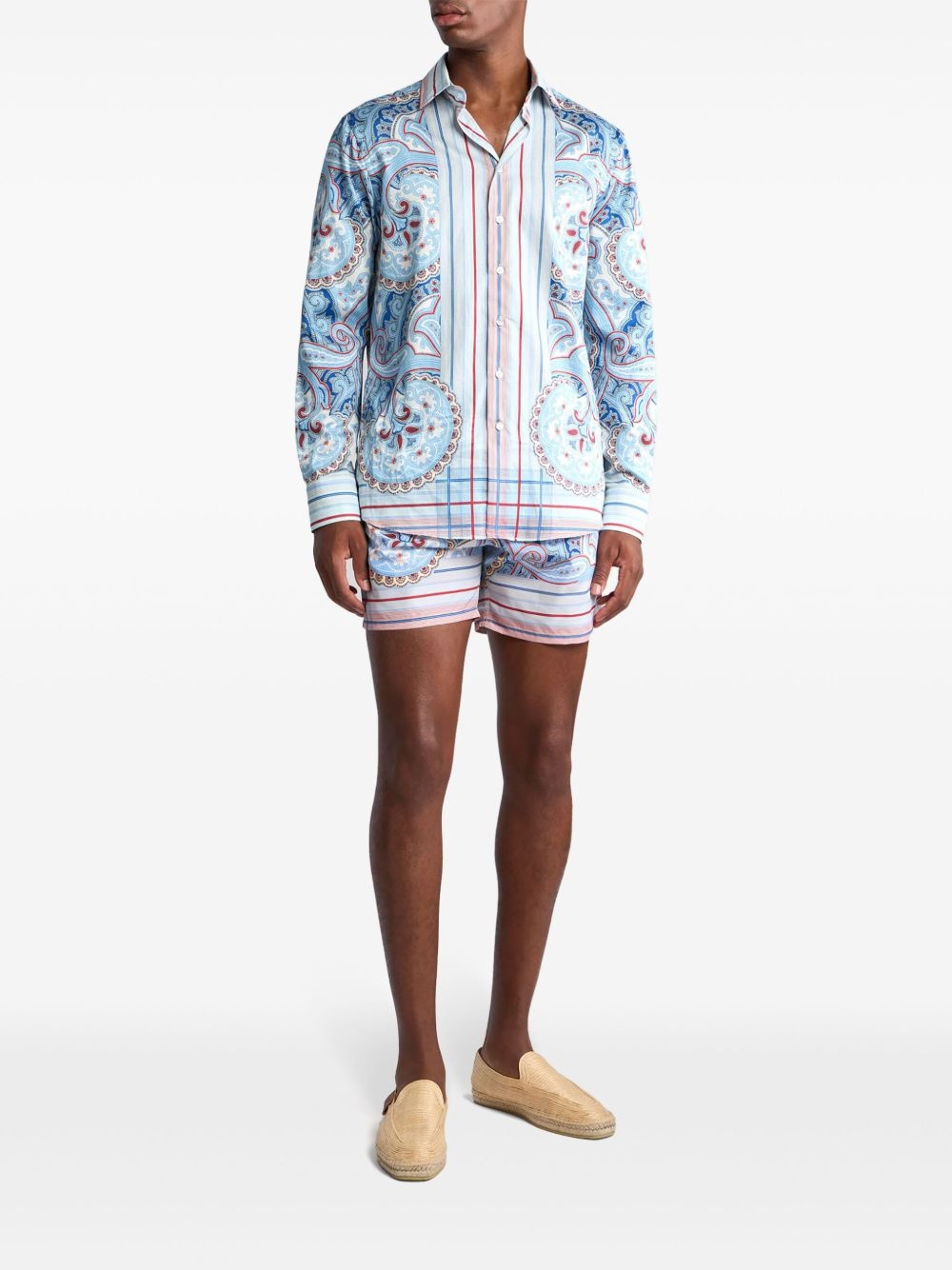 paisley-print swim shorts - 3