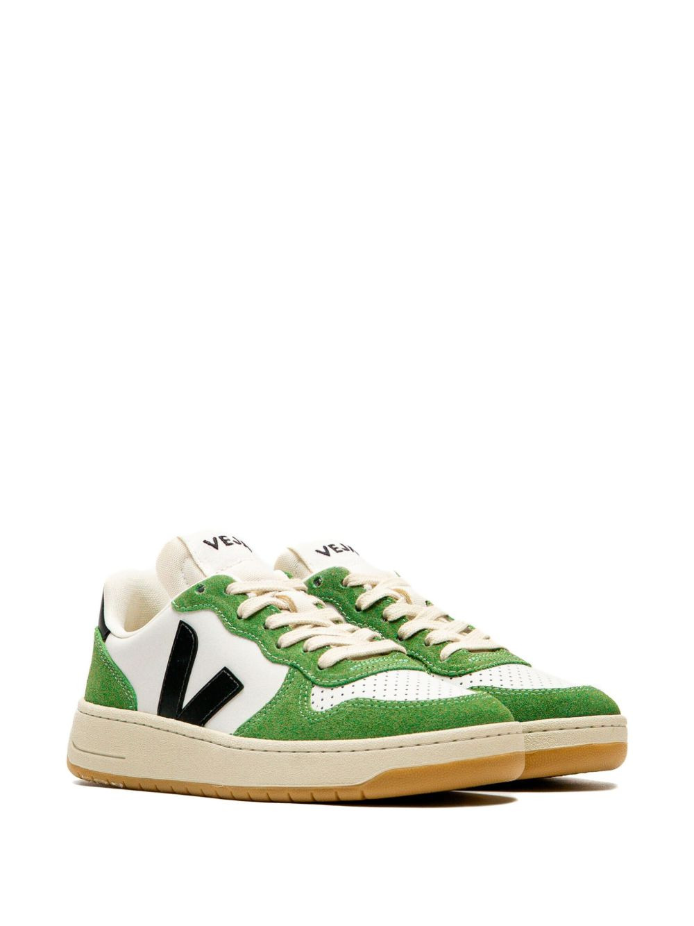 V-10 logo suede sneakers - 2