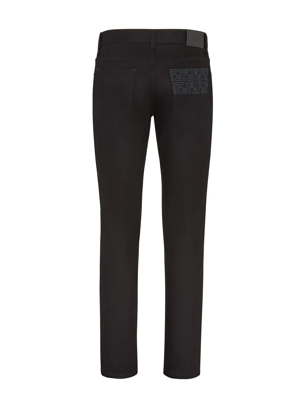 FF embroidered slim-fit jeans - 2