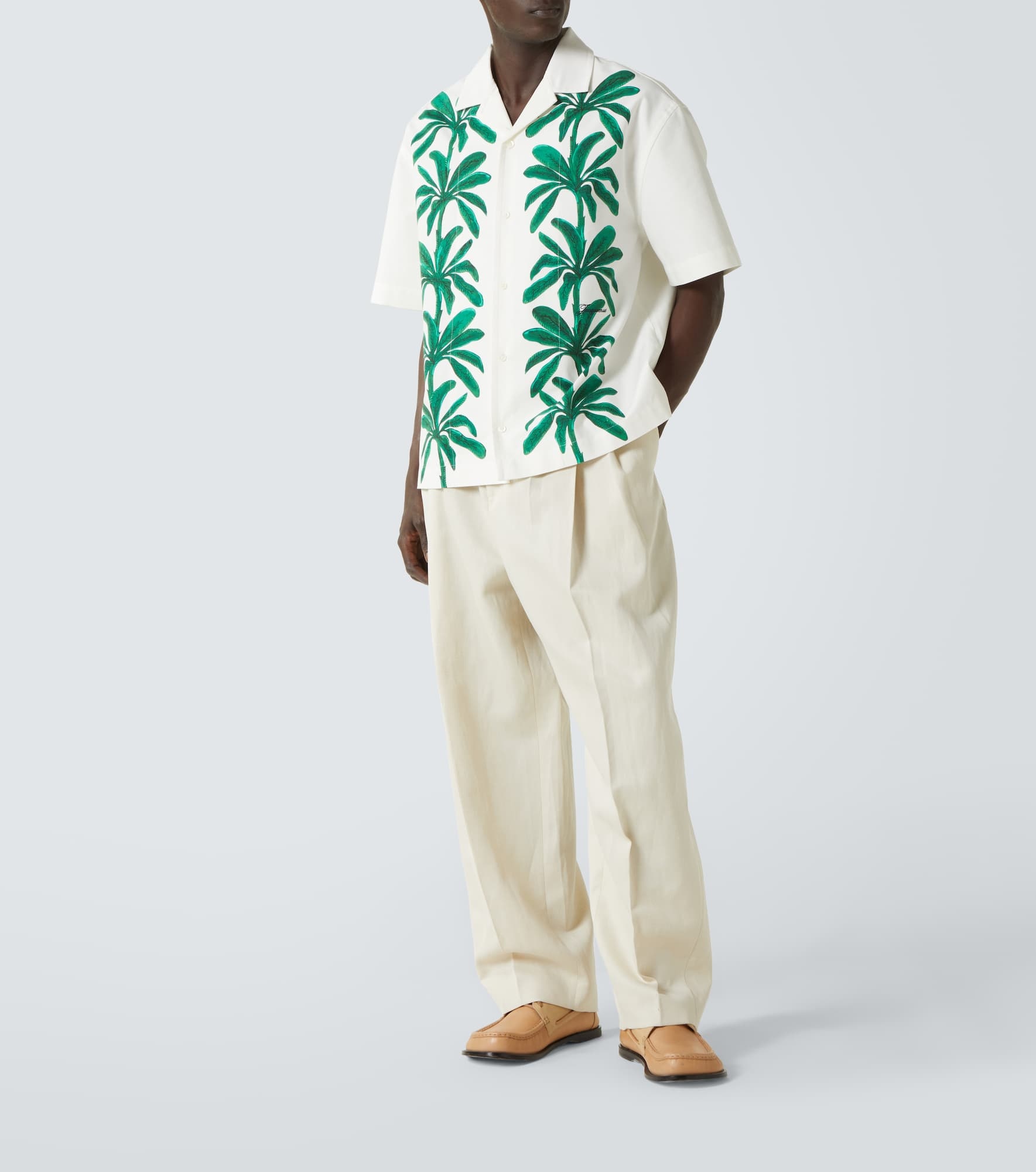Jean printed cotton bowling shirt - 2