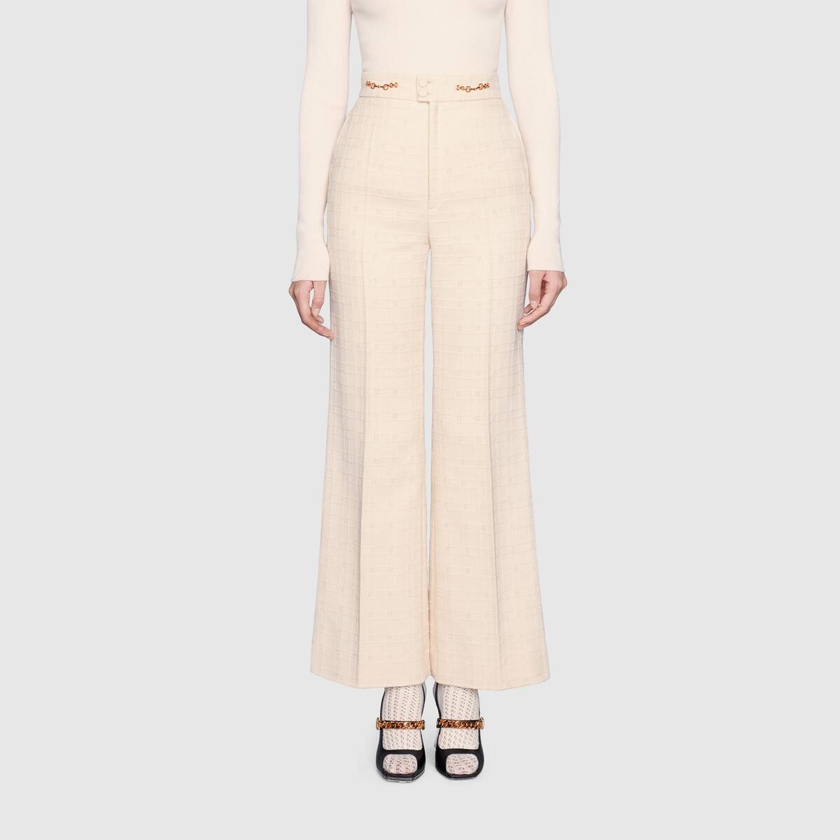 Wide tweed pant - 3