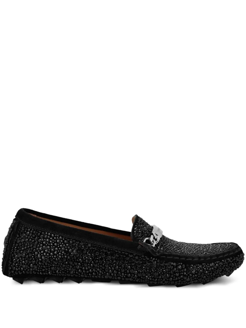 rhinestone-embellished loafers - 1
