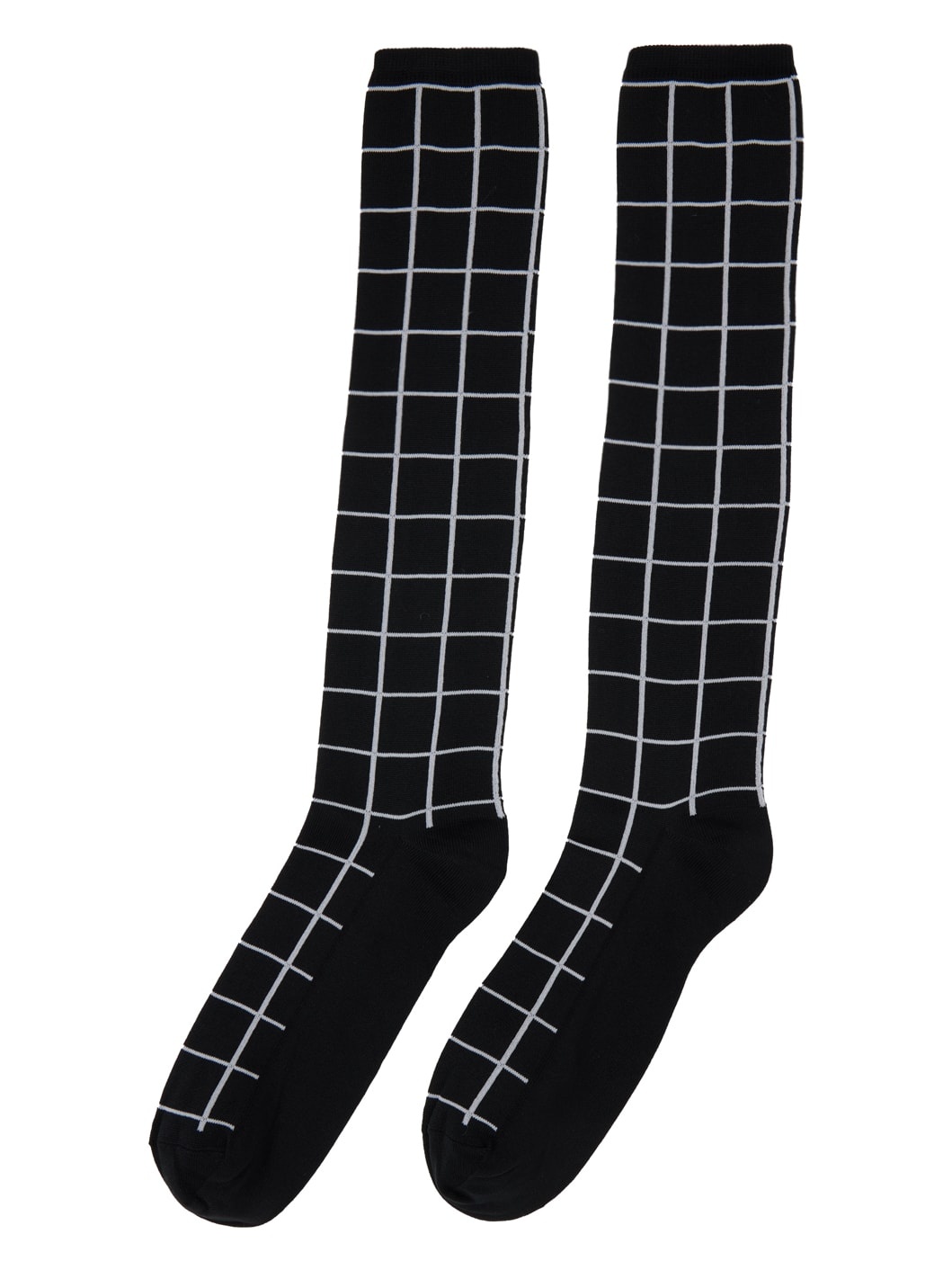Black Check Socks - 2