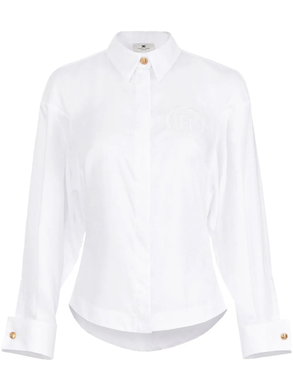embroidered cotton shirt - 1