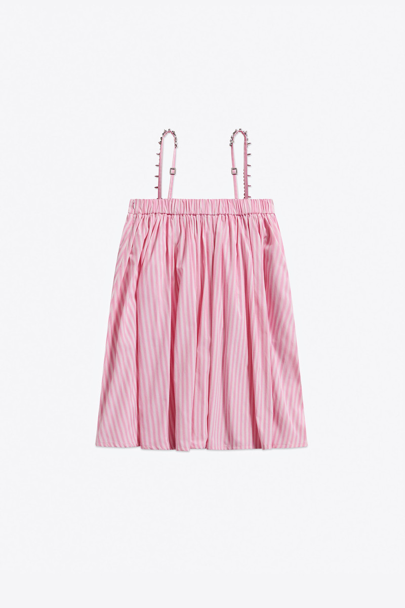 AREA CRYSTAL GROMMET POPLIN MINI DRESS outlook