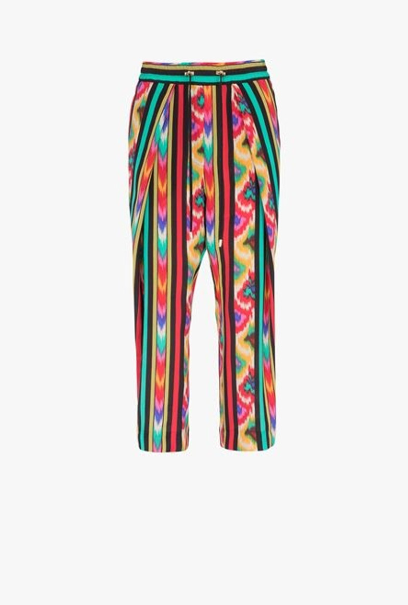 Multicolor silk pants 1
