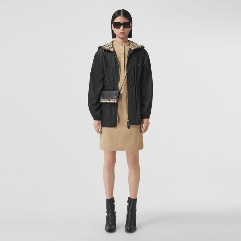 Vintage Check and Leather Phone Case with Strap 6