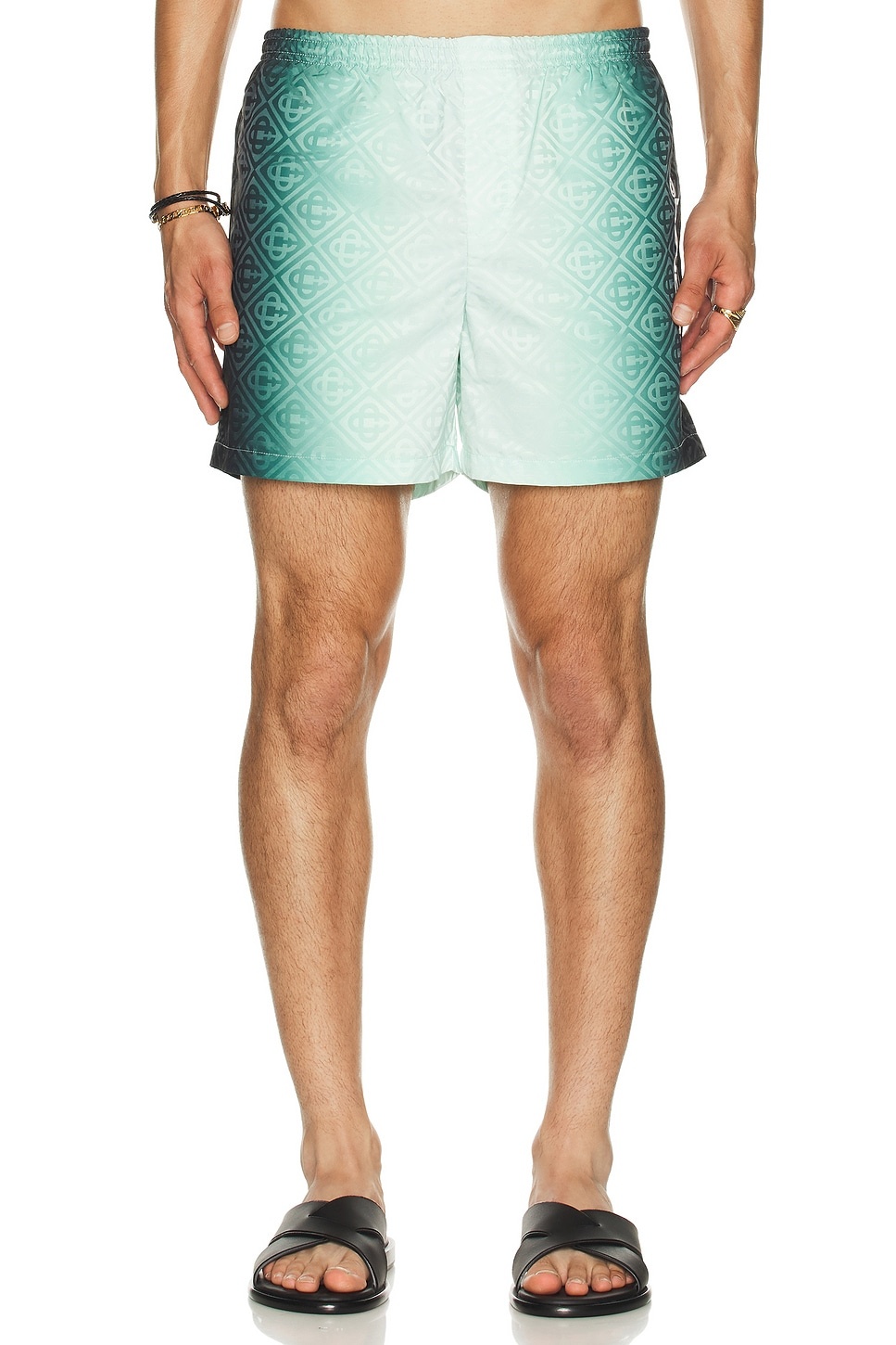 Jacquard Printed Swim Shorts - 4