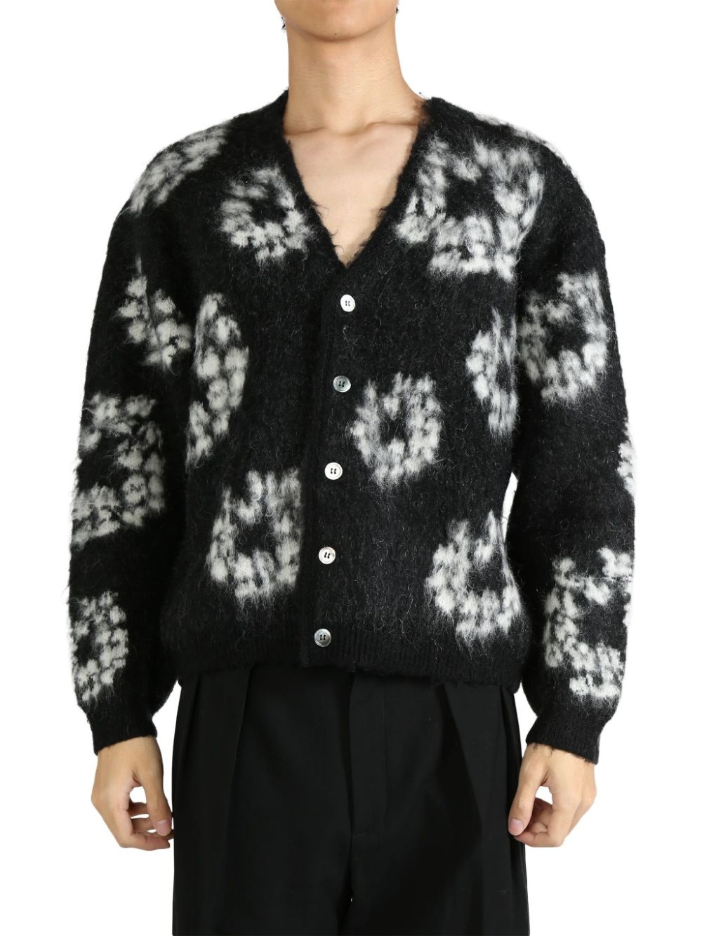 x Denim Tears floral cardigan - 2
