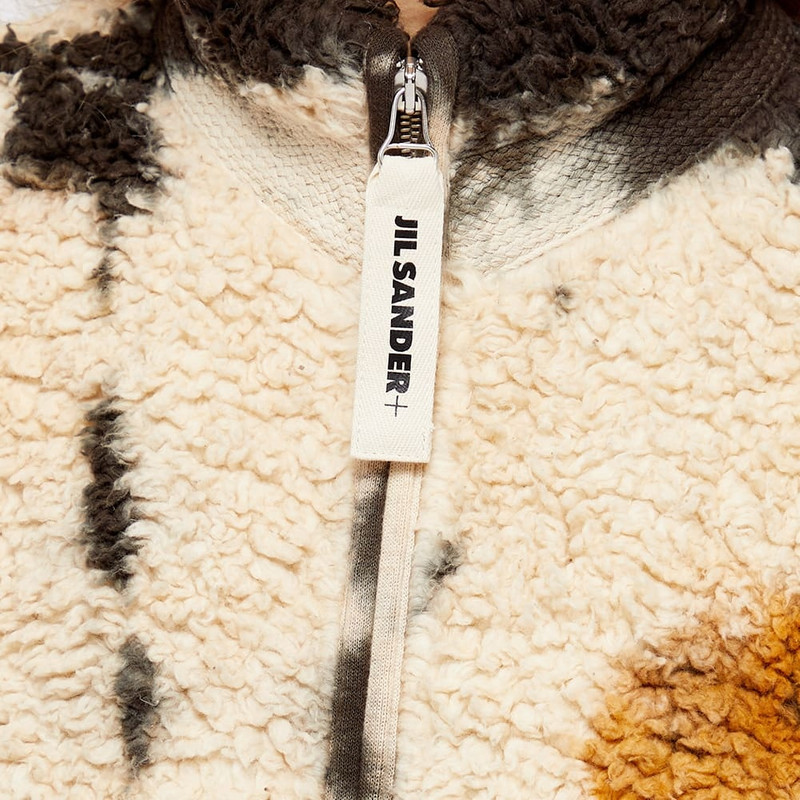 Jil Sander Plus High Neck Zip Up In Tie Dye 5