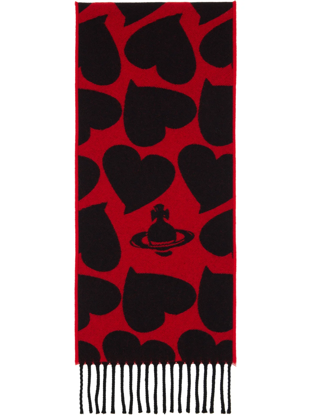Red Thin Scarf - 1