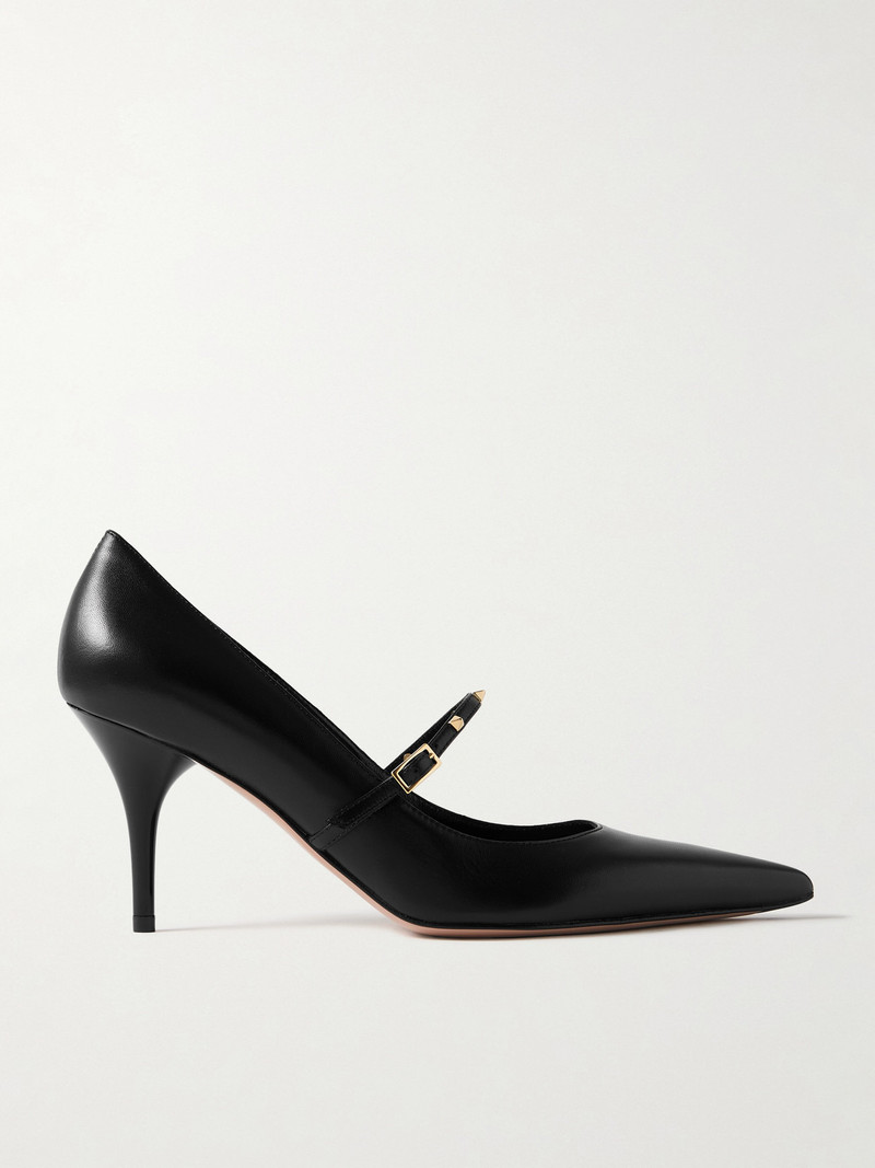 Rockstud Wispy 80 Leather Mary Jane Pumps 1
