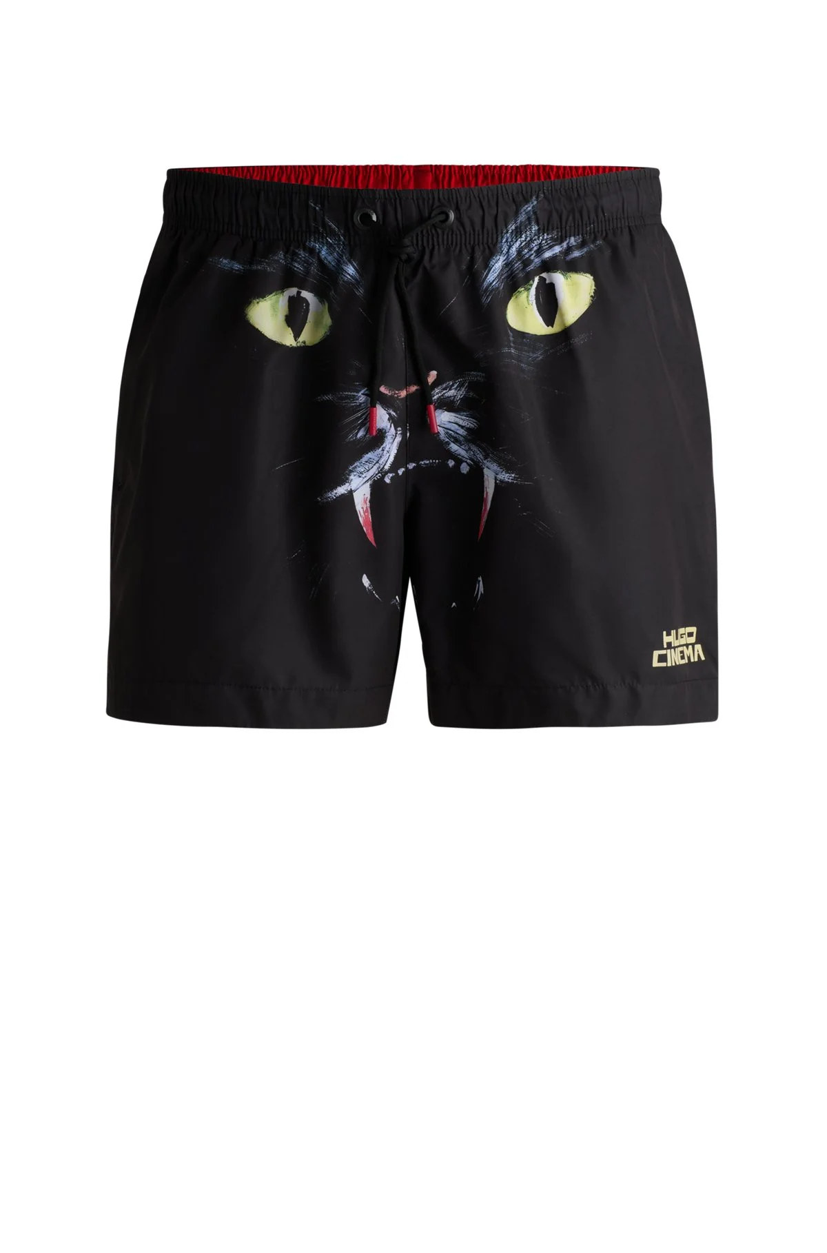 SWIM SHORTS WITH CAT GRAPHIC PRINT - 1
