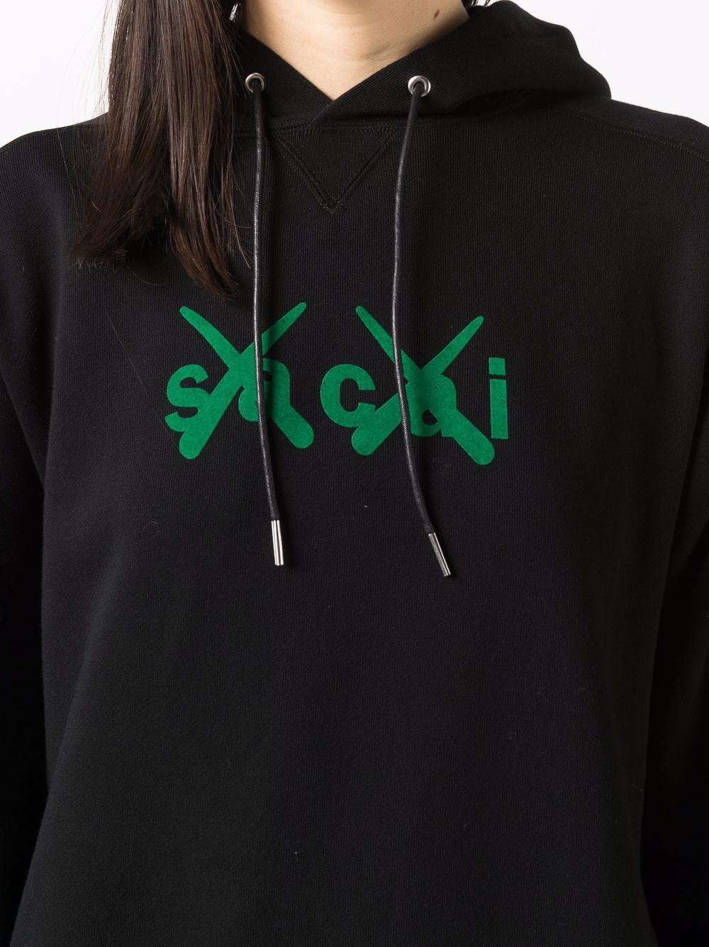 x Kaws logo-print hoodie - 5