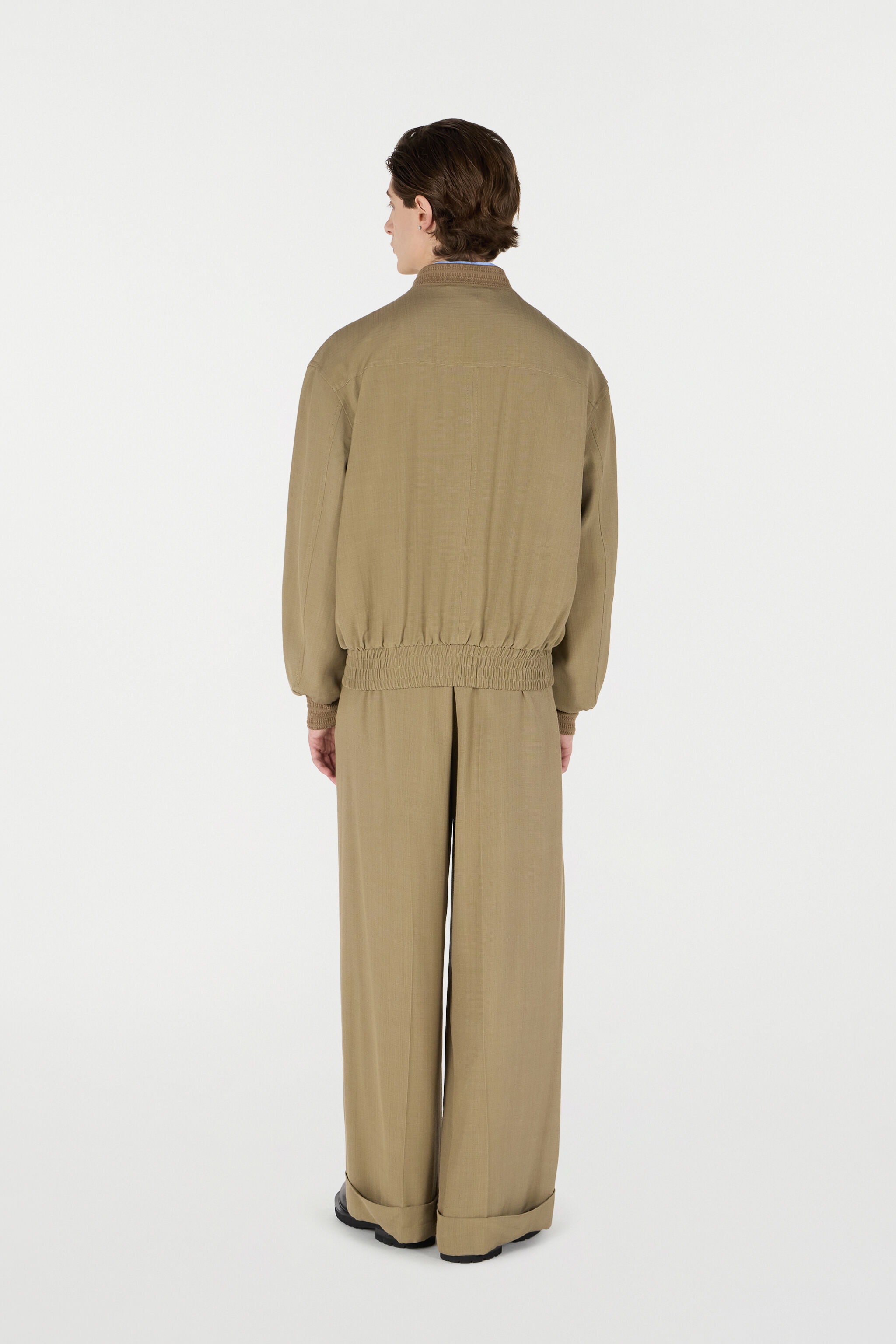 Buttoned Bomber Jacket - 4
