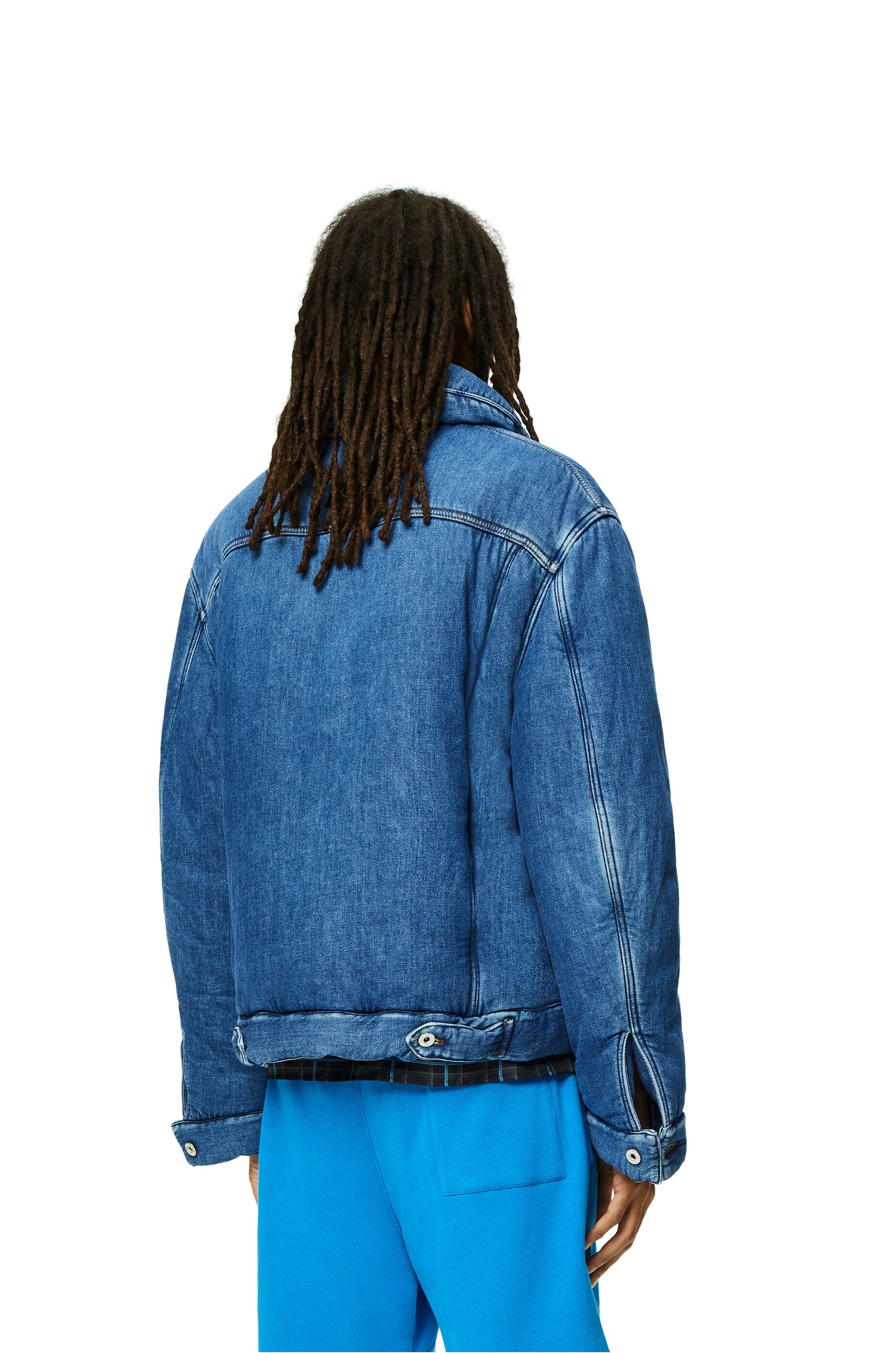Padded jacket in denim - 4
