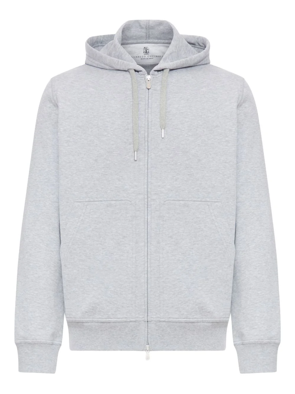 cotton zip-up hoodie - 1