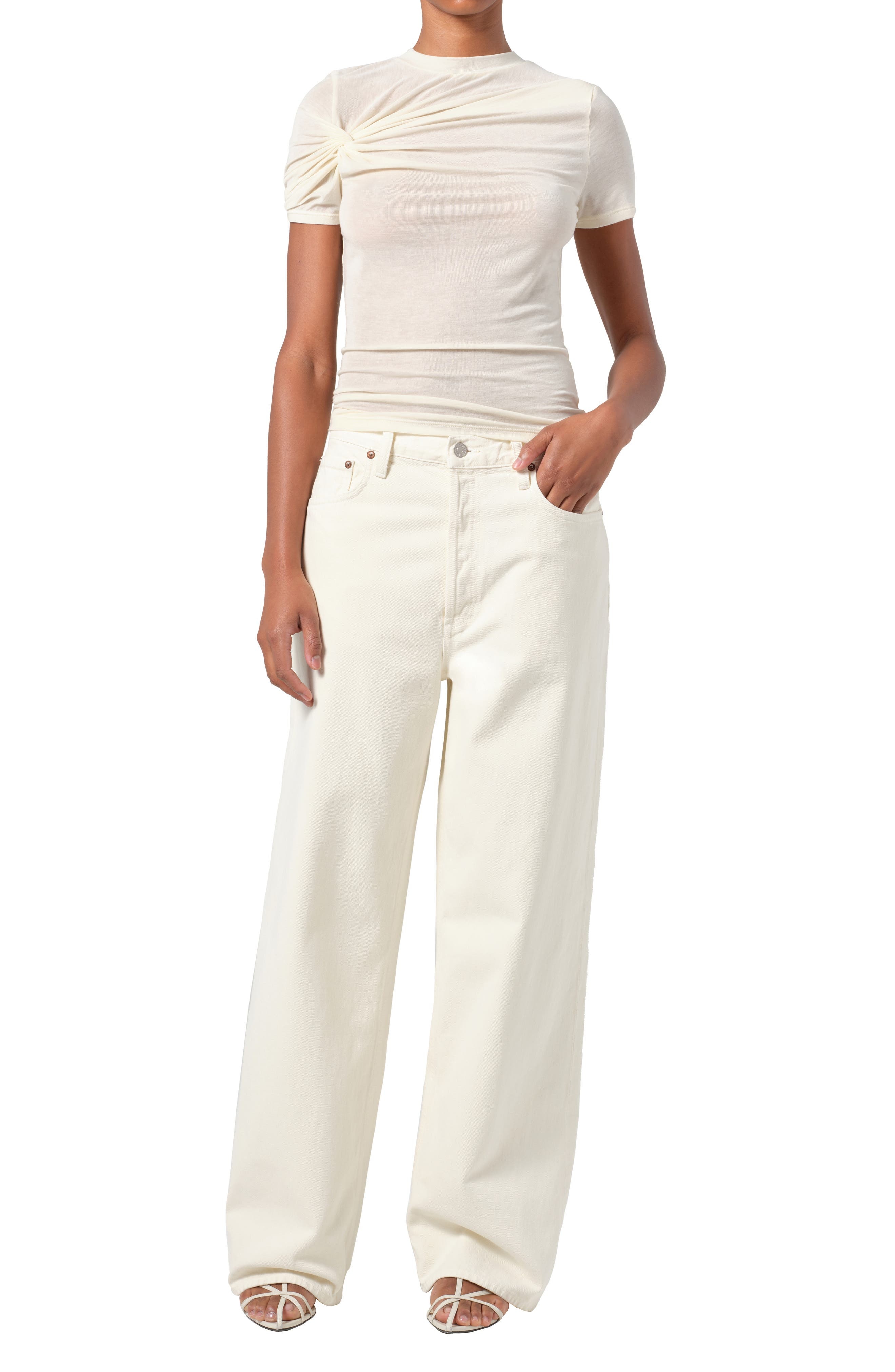 AGOLDE Low Slung Baggy Jeans in Solar at Nordstrom - 5