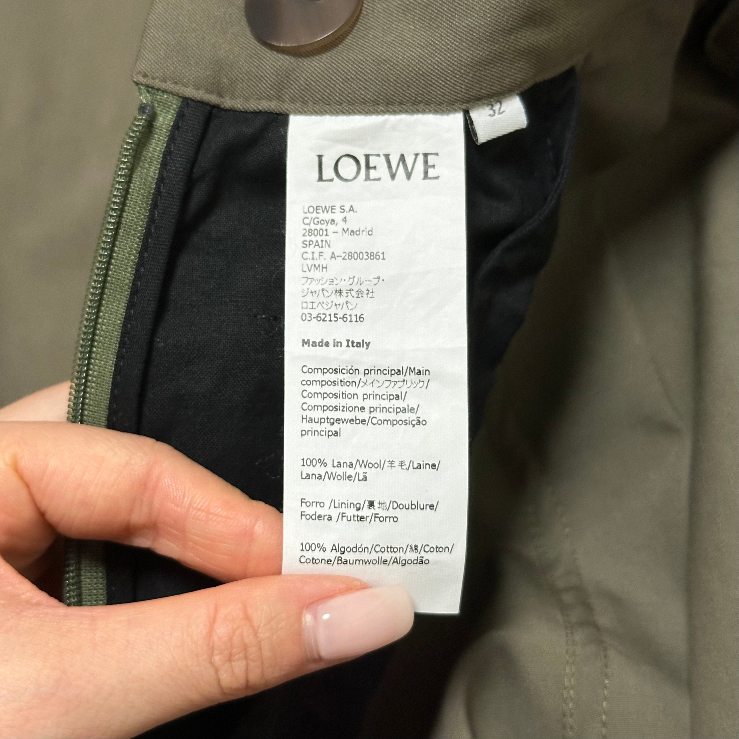 LOEWE Spring Summer 2020 High Rise Twill Culotte Trousers - 7