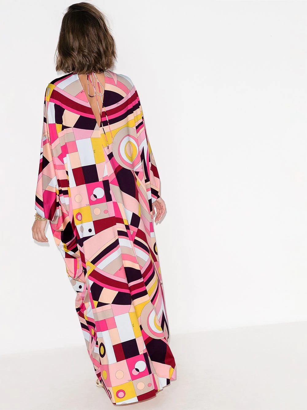 x Browns 50 geometric-print kaftan maxi dress - 3