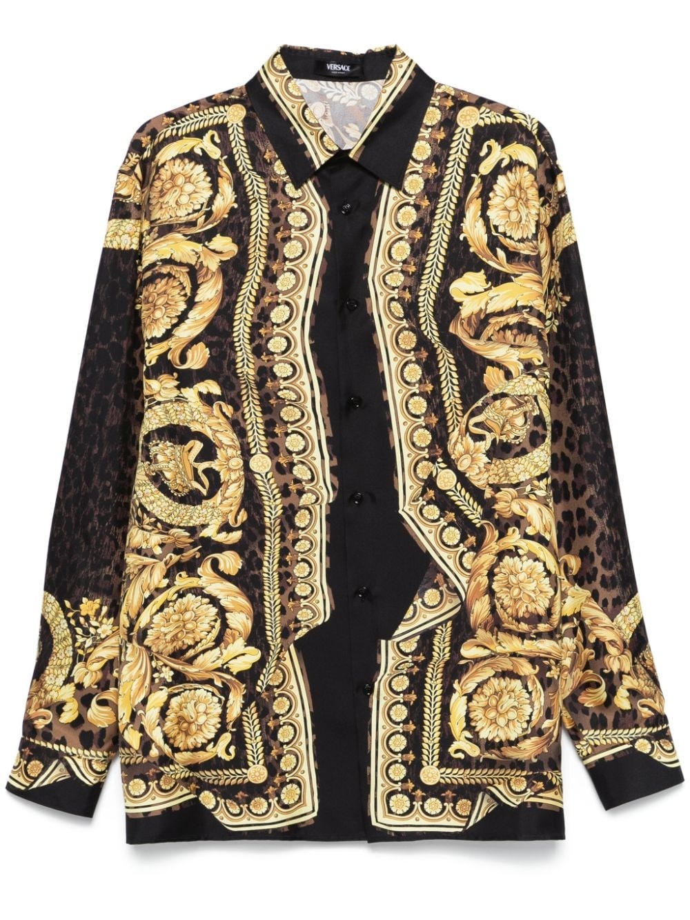Barocco-print shirt - 1