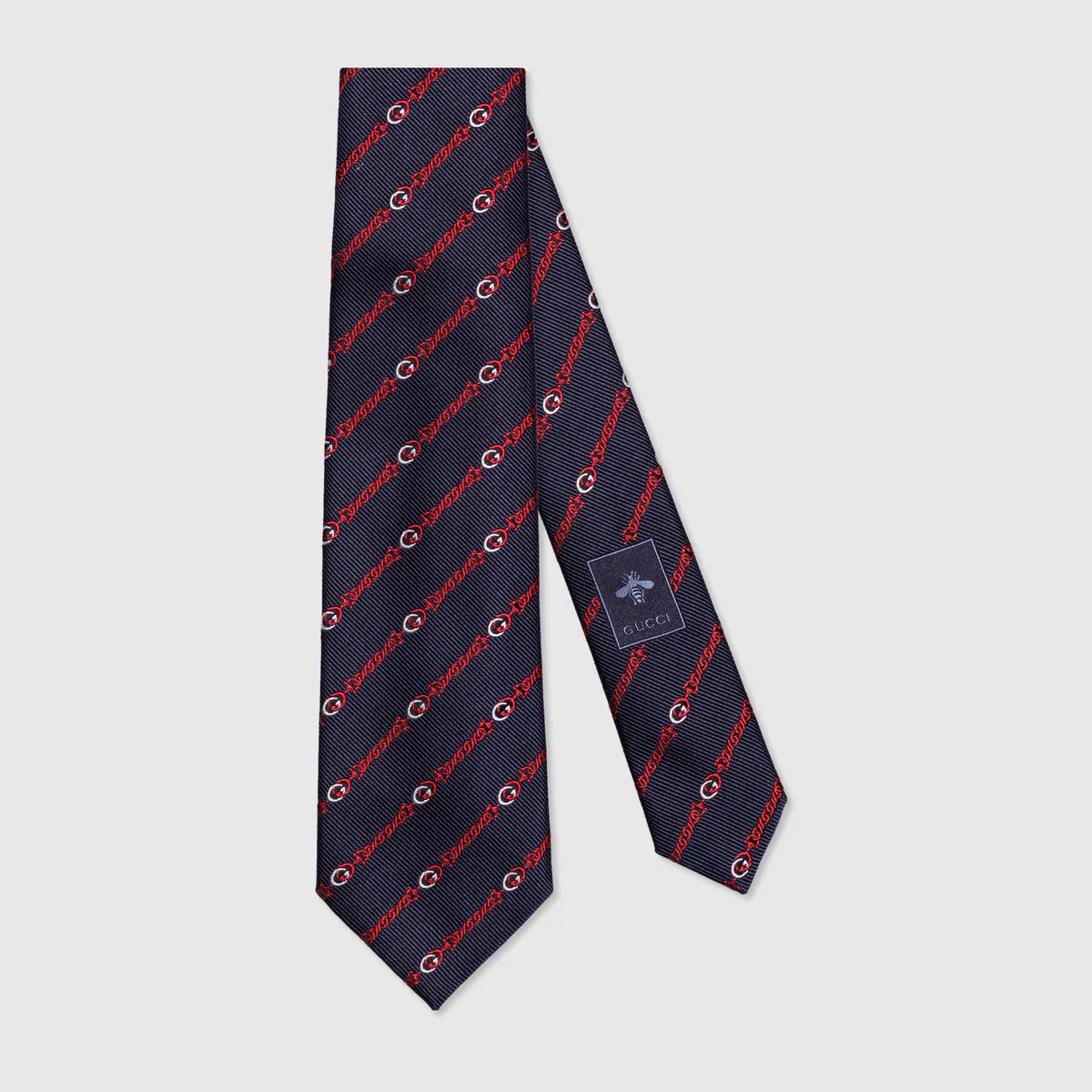 Interlocking G silk tie - 1