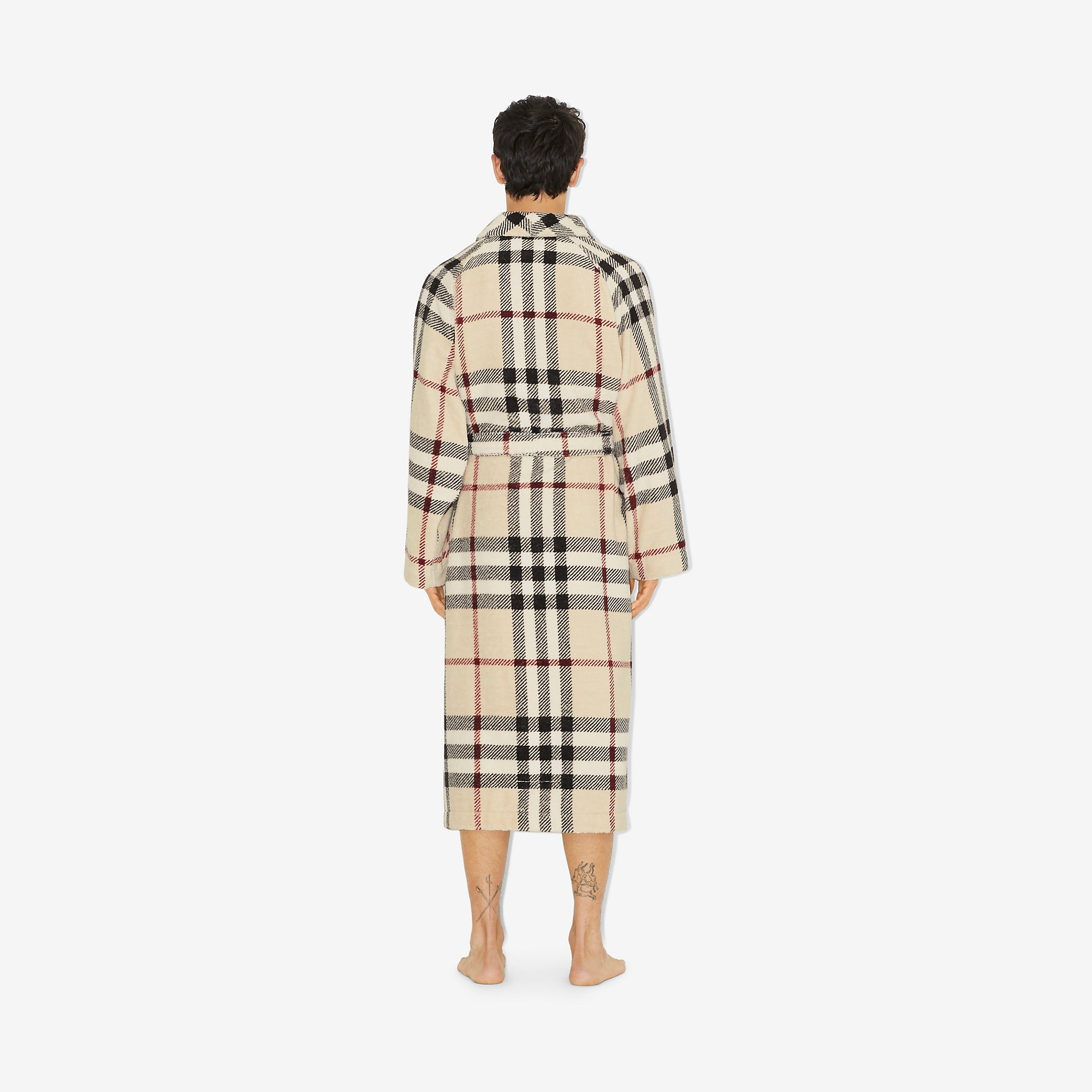 Check Cotton Robe - 7