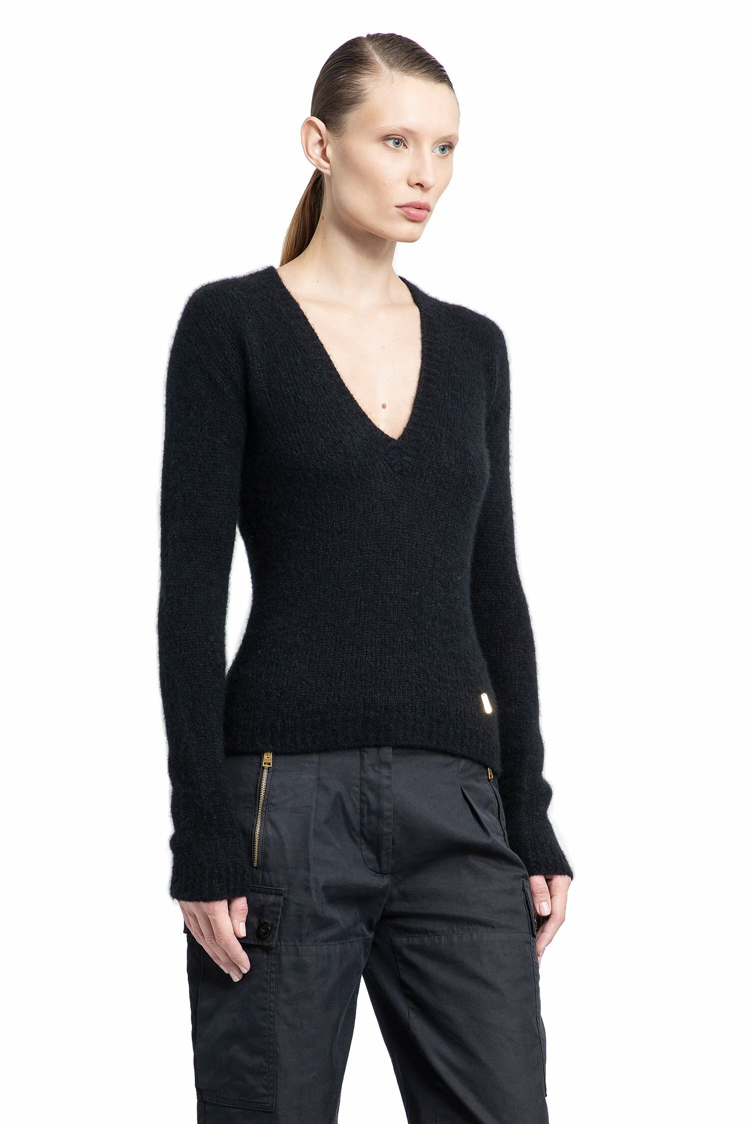 TOM FORD WOMAN BLACK KNITWEAR - 3