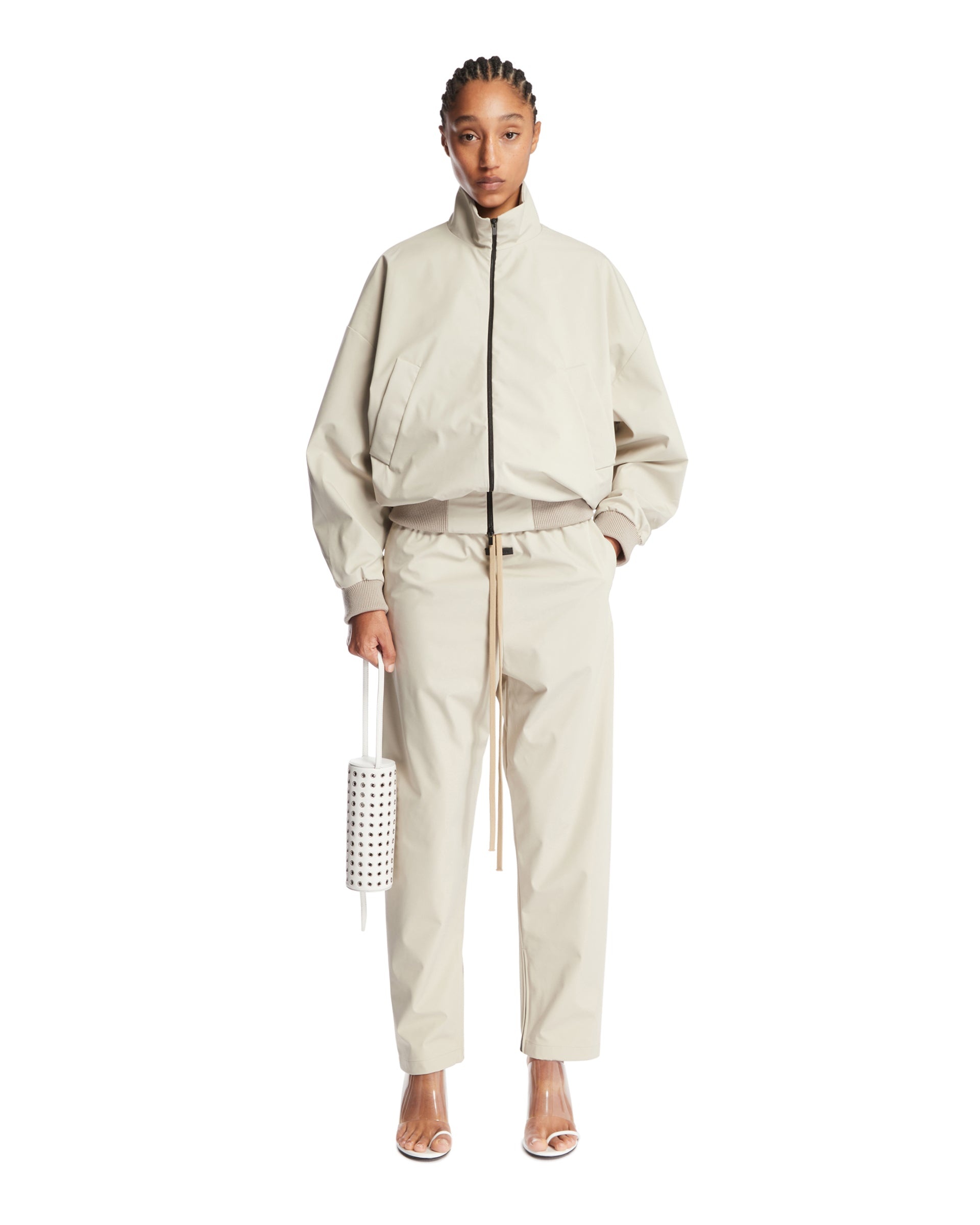 Beige Bomber Jacket - 2