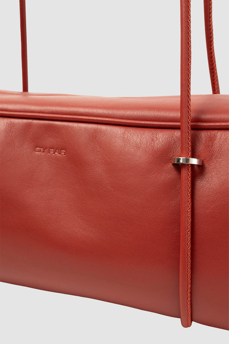 Kimberly Blood Red Nappa Leather Shoulder Bag 3